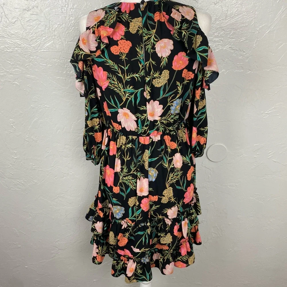 Kate Spade New York Blossom Cold Shoulder mini Dress size 4 Preppy Designer